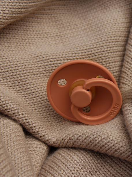 Set van 2 BIBS Colour-fopspenen, maat 2 van 6 tot 18 maanden Amandelgroen/khaki+beige+Diepblauw + petrolblauw+groen+IJzergrijs + babyblauw+Poederroze + vanille+rouge+saliegroen+Terracotta + poederroze - vertbaudet enfant 