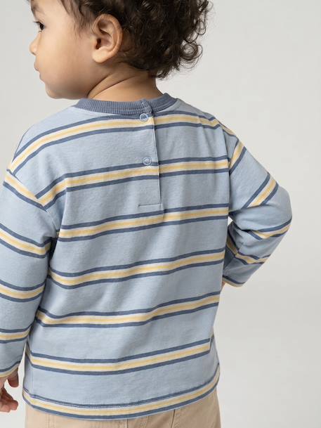 T-shirt manches longues bébé garçon bleu ciel - vertbaudet enfant 