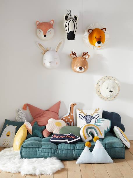 Trophée mural Lion ORANGE - vertbaudet enfant 