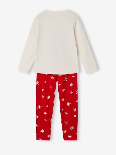 Kerstpyjama Stitch voor meisjes rood - vertbaudet enfant 