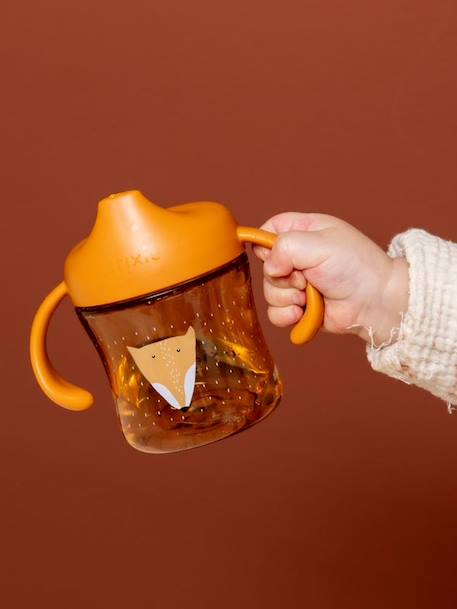 Tasse d'apprentissage Mr. Lion jaune+orange+rose pâle+vert - vertbaudet enfant 
