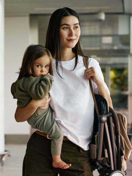 Compacte kinderwagen Orfeo beige+bruin+zwart - vertbaudet enfant 