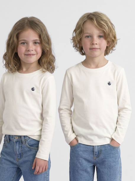 T-shirt manches longues blanc - vertbaudet enfant 