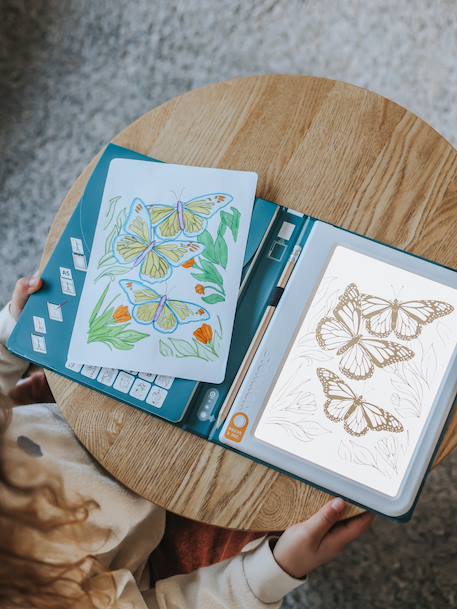 KidyDrawPAD Tekentablet met overtrektechniek blauw+lichtgroen - vertbaudet enfant 