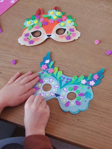 Lot 5 masques animaux DIY rose - vertbaudet enfant 