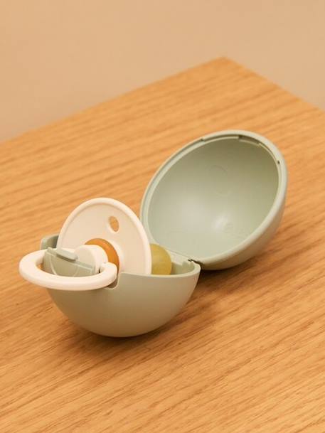 BIBS Colour fopspeen met minidoos beige+ecru - vertbaudet enfant 