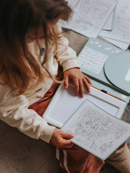 KidyDrawPAD Tekentablet met overtrektechniek blauw+lichtgroen - vertbaudet enfant 
