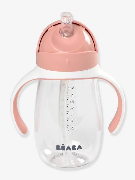 Tasse paille (300 ml) BEABA BLEU+ROSE+vert sauge - vertbaudet enfant 