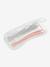 Set van 2 ergonomische lepels + BEABA-transportdoos ROZE/GRIJS - vertbaudet enfant 