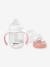 Biberon d'apprentissage 2 en 1 (210 ml) beige+ROSE+vert sauge - vertbaudet enfant 