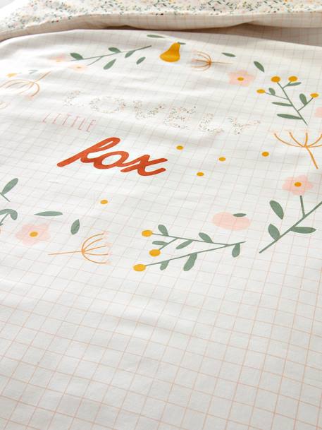Housse de couette bébé FLEURETTES ECRU / MULTICO - vertbaudet enfant 