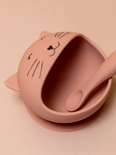 Babyeetset TRIXIE Mr. Lion geel+groen+lichtroze - vertbaudet enfant 