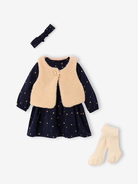 Ensemble robe bébé fille marine - vertbaudet enfant 