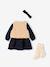 Baby meisjesoutfit jurk en vest marineblauw - vertbaudet enfant 