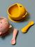 Set repas bébé Mr. Lion jaune+rose pâle+vert - vertbaudet enfant 