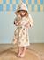 Poncho plaid polaire fille écru - vertbaudet enfant 