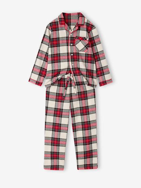 Uniseks kinderpyjama Familiecollectie Capsule rood - vertbaudet enfant 