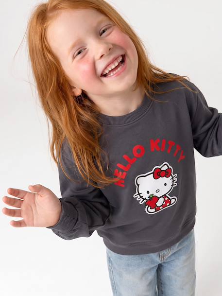 Sweat Hello Kitty bleu grisé - vertbaudet enfant 