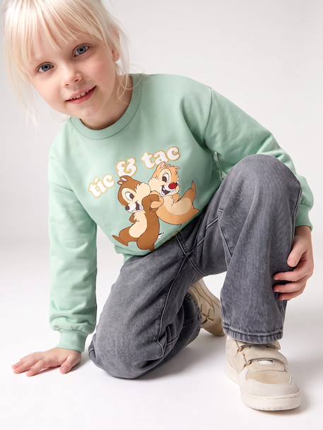 Disney sweater voor meisjes grijsblauw - vertbaudet enfant 