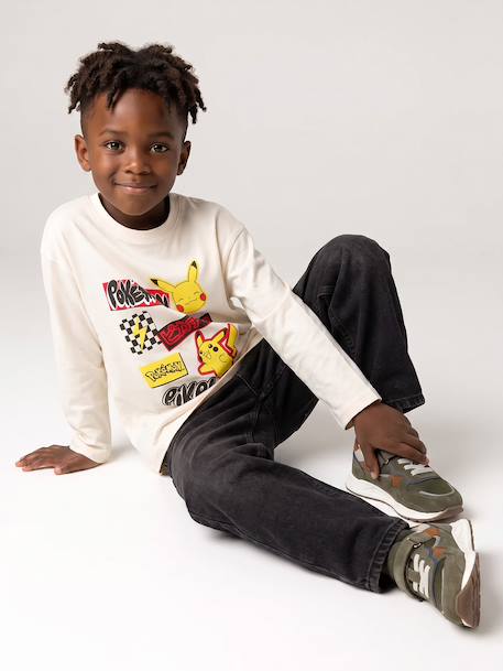 T-shirt manches longues Pokemon garçon écru - vertbaudet enfant 
