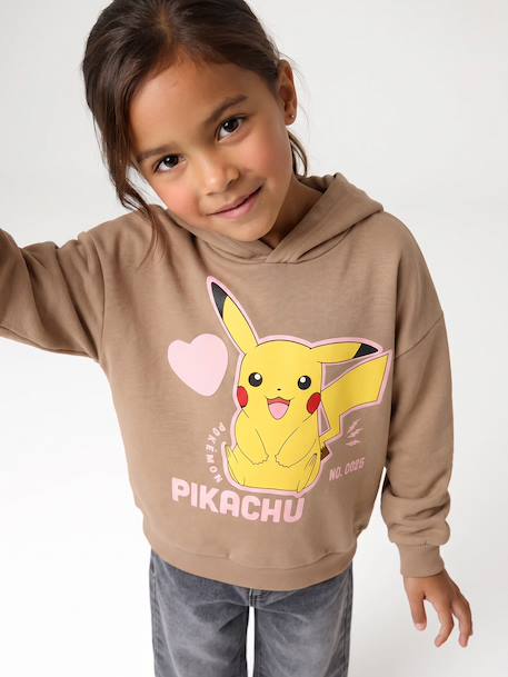 Sweat à capuche Pikachu POKEMON noisette - vertbaudet enfant 