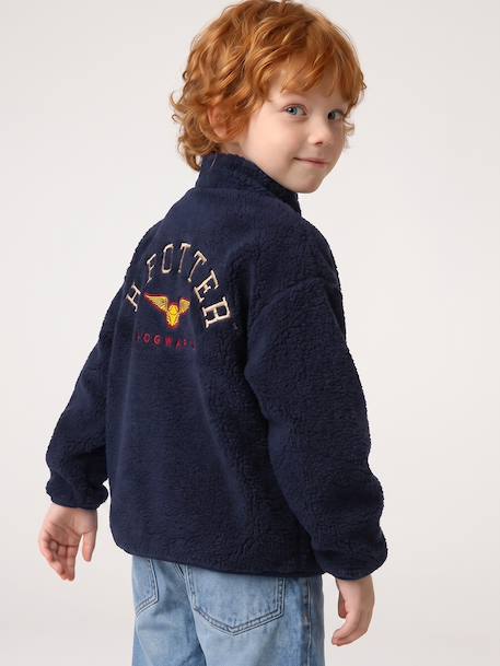 Veste zippée en sherpa Harry Potter garçon marine - vertbaudet enfant 