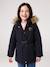 3-in-1 parka met capuchon meisje DARK GREEN+kaki+PURPLE DARK+salie+zwart - vertbaudet enfant 