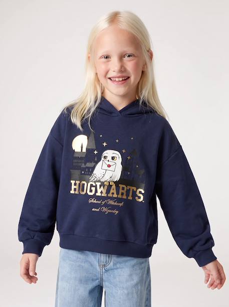 Harry Potter hoodie voor meisjes marineblauw - vertbaudet enfant 