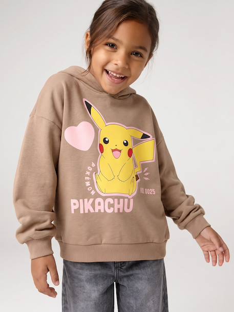 Sweat à capuche Pikachu POKEMON noisette - vertbaudet enfant 