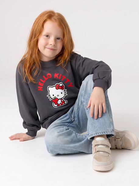 Sweat Hello Kitty bleu grisé - vertbaudet enfant 