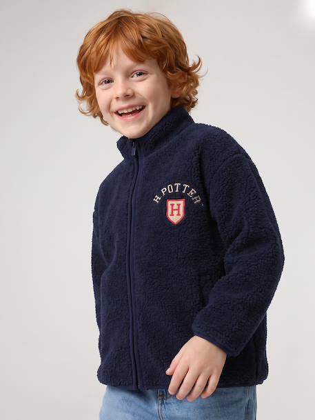 Veste zippée en sherpa Harry Potter garçon marine - vertbaudet enfant 