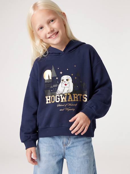Harry Potter hoodie voor meisjes marineblauw - vertbaudet enfant 