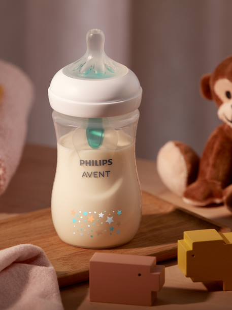 Fles 260 ml PHILIPS AVENT Natural Response AirFree blauw+doorzichtig - vertbaudet enfant 