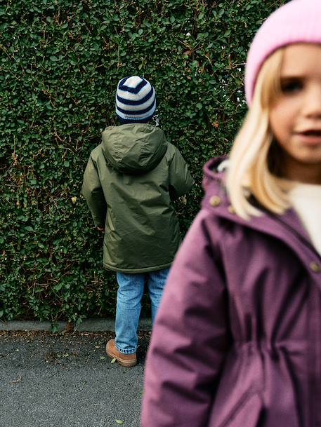 Coupe vent long enfant garçon olive - vertbaudet enfant 
