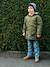 Lange windbreaker jongen olijf - vertbaudet enfant 