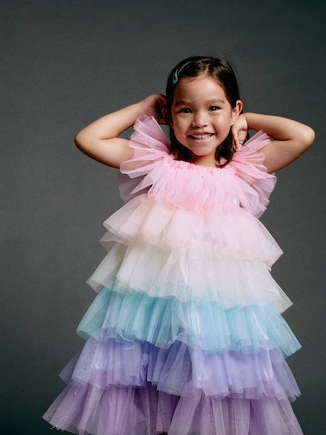 Regenboog verkleedjurk meerkleurig - vertbaudet enfant 
