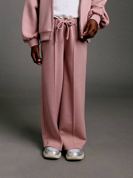 Pantalon jogging large fille vieux rose - vertbaudet enfant 