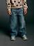 Rechte meisjesjeans lichtblauw+middenblauw - vertbaudet enfant 