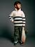 Pull col montant garçon blanc chiné - vertbaudet enfant 