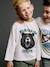 Jongensshirt met grappig dierenmotief dennen+petrolblauw+wit - vertbaudet enfant 