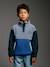Sweat polaire garçon manches longues bleu+vert - vertbaudet enfant 