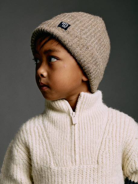 Set met muts, colsjaal en handschoenen taupe - vertbaudet enfant 