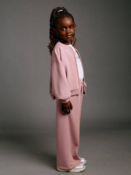 Pantalon jogging large fille vieux rose - vertbaudet enfant 