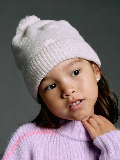 Ensemble fille tricot bonnet, snood et gants sable - vertbaudet enfant 