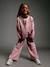 Sweat zippé fille vieux rose - vertbaudet enfant 