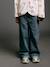 Jean large fille bleu moyen - vertbaudet enfant 