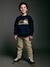 Sweater met ronde hals jongen marineblauw - vertbaudet enfant 