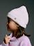 Geribde meisjesmuts ecru+marineblauw - vertbaudet enfant 