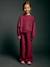 Sweatshirt en joggingbroek meisje pruim - vertbaudet enfant 