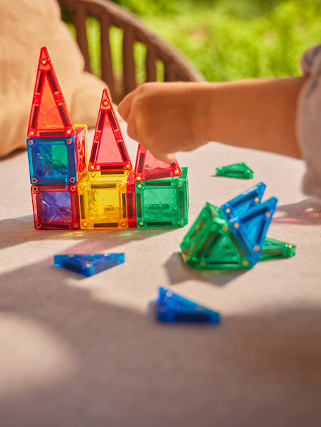 Cleverclixx mini magneettegels 28-delig meerkleurig - vertbaudet enfant 